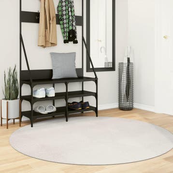 vidaXL Vloerkleed IZA laagpolig Scandinavisch Ø 160 cm, Verzenden, Nieuw