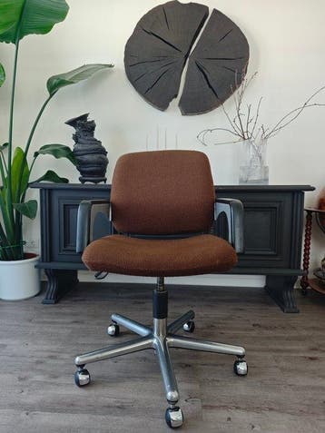 Chaise de bureau - Textile, Bois, Aluminium - Klöber Modèle