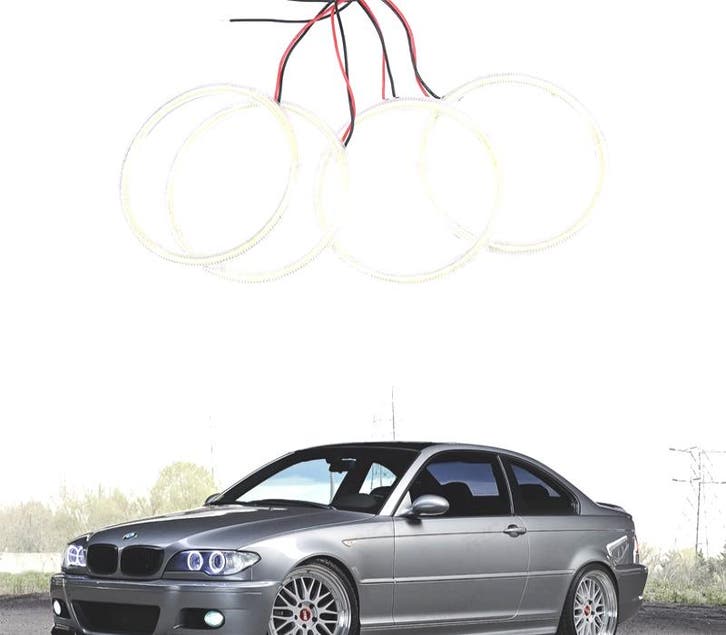 KIT ANGEL EYES POUR BMW E46 COUPÉ CABRIO RESTYLING LED, Autos : Pièces & Accessoires, Éclairage, Envoi
