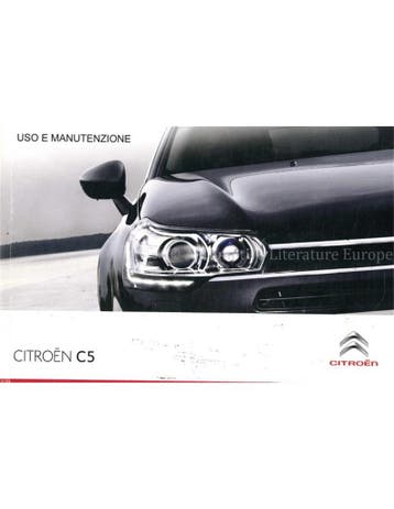 2011 CITROEN C5 INSTRUCTIEBOEKJE ITALIAANS