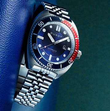 Duxot - Automatic - Domed Sapphire - Pepsi - 24 Jewels -
