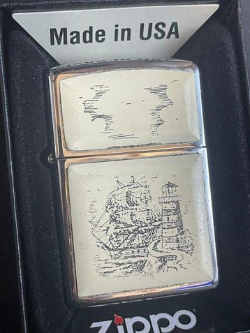 Zippo - ZIPPO SCRIMSHAW Recto/Verso - Zonder minimumprijs -, Collections