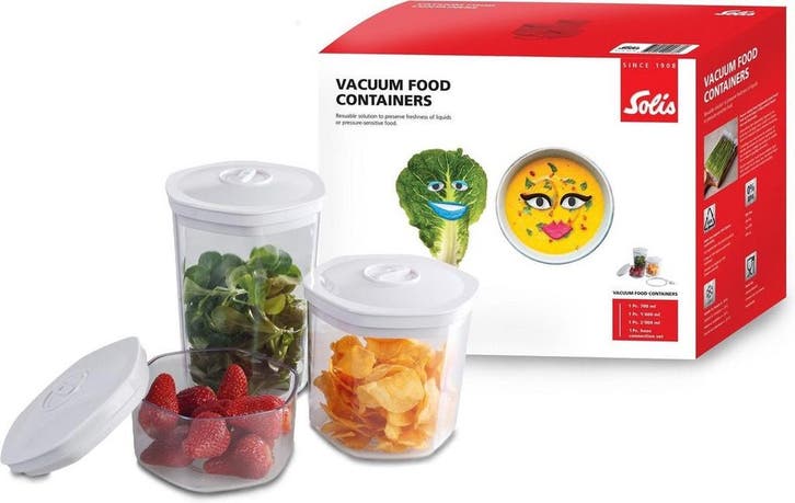 2dekans | Solis Bewaarcontainer set - Vershoudbakjes - 3, Huis en Inrichting, Keuken | Keukenbenodigdheden, Ophalen of Verzenden