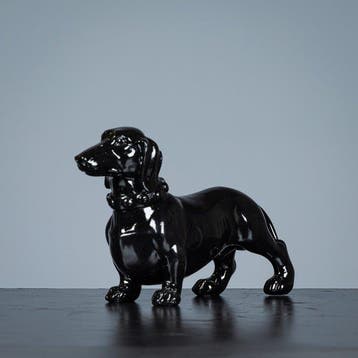 sculptuur, Fraaie Teckel - 210 mm - Hars - 2022, Antiek en Kunst