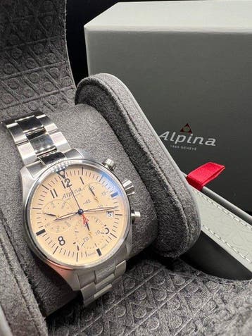 Alpina - Startimer Pilot Chronograph - Zonder minimumprijs -, Nieuw