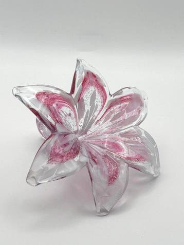 Tafelmiddenstuk (2) - Glas - Bloemen in Kunstglas