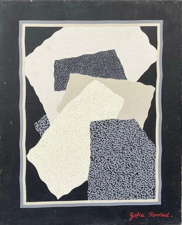 Zofia Rostad (1935) - Abstraction Geometrique - Projet de