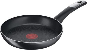 Tefal Hard Titanium 28cm voor gasvuur: Kwaliteit bakken e..., Verzenden, Zo goed als nieuw, Aluminium