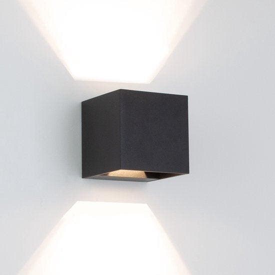 2dekans | Reach Up&Down Muurlamp Zwart kubus met LED, Huis en Inrichting, Lampen | Wandlampen, Ophalen of Verzenden