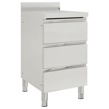 vidaXL Commerciële keukenkast met 3 lades 50x60x96 cm, Verzenden