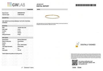 Zonder minimumprijs - Armband - 14 karaat Geel goud -, Nieuw