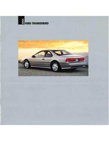 1991 FORD THUNDERBIRD BROCHURE ENGELS, Nieuw