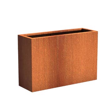 Cortenstaal plantenbak 120x40x80cm - Met bodem, 100 cm of meer, Nieuw, Metaal, 60 cm of meer