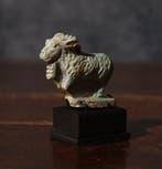 Oud-Egypte zeldzame en grote amulet van faience in de vorm