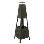MaxxGarden Vuurkorf Pyramide metaal - 30x30x100 cm (Tuin), Tuin en Terras, Tuinhaarden, Ophalen of Verzenden, Nieuw