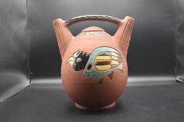 Poteries de Bouffioulx - Jules Guerin - Vase - Vase Aztèques, Antiquités & Art