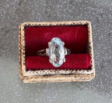 Bague - 18 carats Or blanc - 3.50ct. tw. Aigue-marine -, Bijoux, Sacs & Beauté