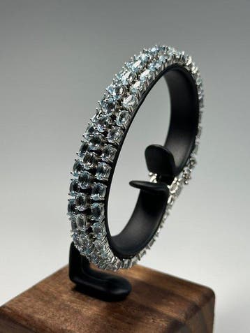 Zonder minimumprijs - Armband 925 Sterlingzilver, 18k goud, Nieuw