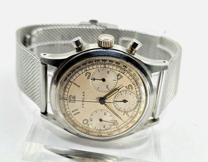 Crysler Watch & Co - Stahl Chronograph - Kal. Venus 178 -, Handtassen en Accessoires, Horloges | Heren