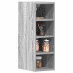 vidaXL Bovenkast Riga 20x29,5x60 cm bewerkt hout grijs, Huis en Inrichting, Verzenden, Nieuw