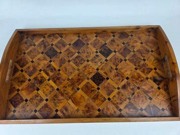 Dienblad - Thuya - Grote serveertray met inleg van