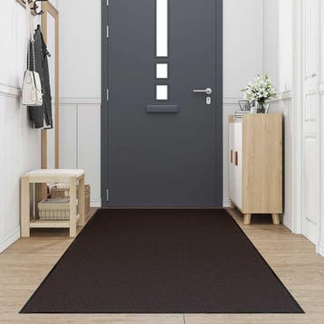 vidaXL Deurmat 115x500 cm bruin, Verzenden, Nieuw