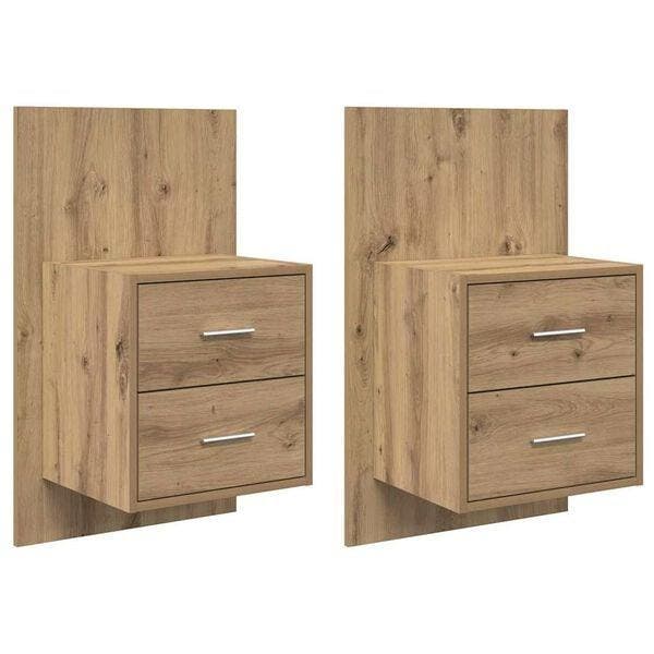 Wandkastje Eiken | Retour deal | Sla je slag! (nachtkastje), Huis en Inrichting, Slaapkamer | Nachtkastjes, Gebruikt, Hout, 70 cm of meer