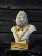 Beeld, Large Gorilla with Sigar - 37 cm - mgo - 2026