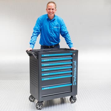 Datona Gereedschapswagen met vakverdelingen - Datona, Doe-het-zelf en Bouw, Gereedschapskisten, Ophalen of Verzenden, Nieuw