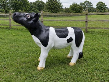 Beeld, farm big cow 60 cm - 60 cm - polyresin