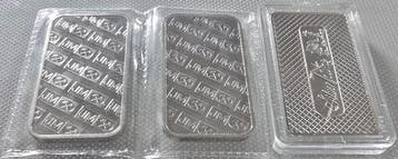 3 Troy Ounce - Zilver .999 - Johnson Matthey e Silver Towne