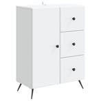 vidaXL Dressoir met lade Wit 66 x 34,5 x 90 cm Bewerkt hout, Verzenden