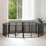vidaXL Hondendeur 8 pcs Zwart 80 x 60 cm Gegevens staal, Verzenden, Nieuw