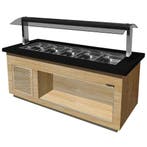 Verwarmd Buffet | PREMIUM LINE | Houtlook/Graniet | 5x 1/1, Verzenden, Nieuw in verpakking