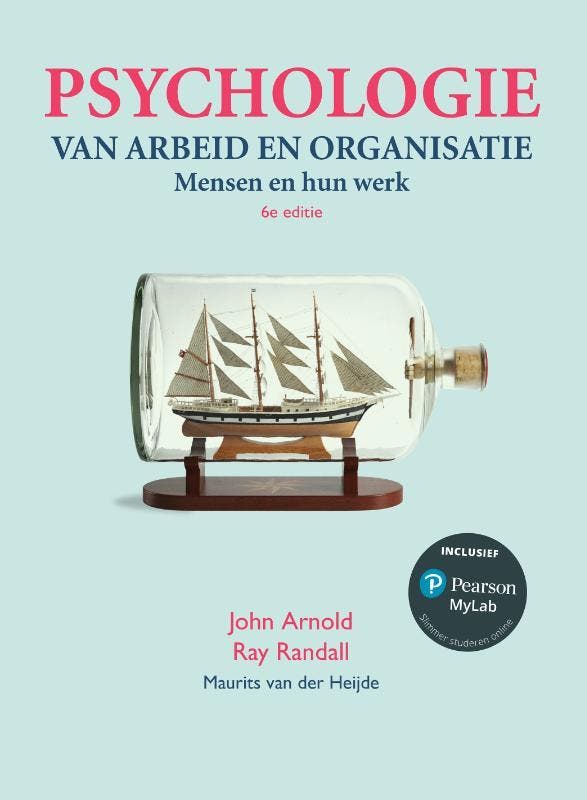 Psychologie van arbeid en organisatie 9789043036917, Boeken, Schoolboeken, Zo goed als nieuw, Verzenden