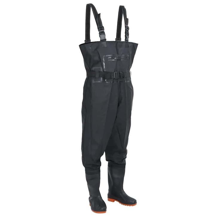 vidaXL Waadpak met laarzen en riem maat 41 zwart, Sports nautiques & Bateaux, Pêche à la ligne | Général, Envoi