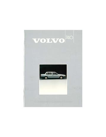 1985 VOLVO 740 BROCHURE NEDERLANDS, Ophalen of Verzenden