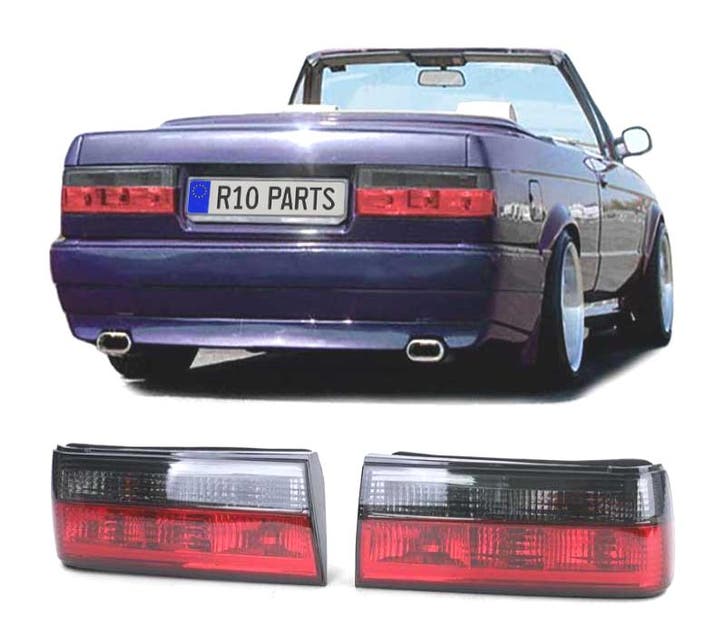 FEUX ARRIÈRE BMW E30 87-94 CABRIO 90-93 ROUGE FUMÉ, Auto-onderdelen, Verlichting, Verzenden