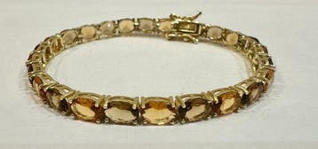 Sans prix de réserve - Bracelet Argent - 7.50ct. tw. Citrine