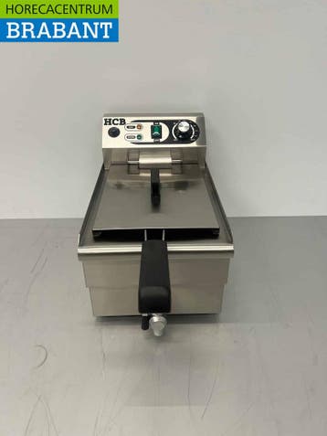 HCB RVS Enkele Friteuse Frituur met aftapkraan 8,5 liter, Ophalen of Verzenden