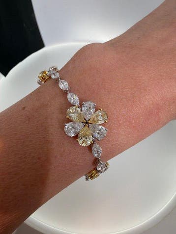Armband - 14 karaat Geel goud, Witgoud - 14.80ct. tw., Nieuw