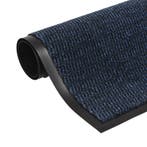 vidaXL Droogloopmat rechthoekig getuft 80x120 cm blauw, Verzenden, Nieuw