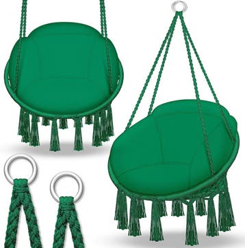 tillvex Hangstoel met groot kussen, 200 kg, om op te hangen,, Verzenden, Nieuw