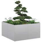vidaXL Plantenbak 80x80x40 cm gegalvaniseerd staal, Verzenden, Nieuw