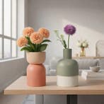 Cloudnola - Renée Vendrig - Vase (2) - Céramique - Vase en, Antiquités & Art