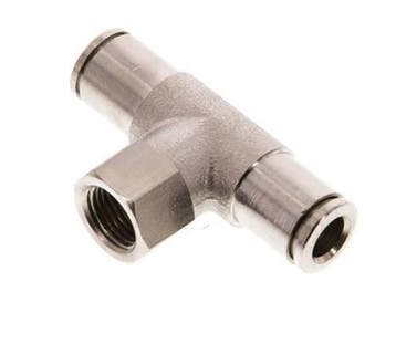 té en ligne 6mm x G1/8 Raccord enfichable avec filets, Bricolage & Construction, Verzenden
