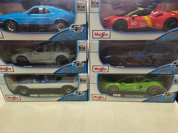 Maisto 1:18 - Model sportwagen (6) - Lamborghini Temerario;, Hobby en Vrije tijd, Modelauto's | 1:5 tot 1:12