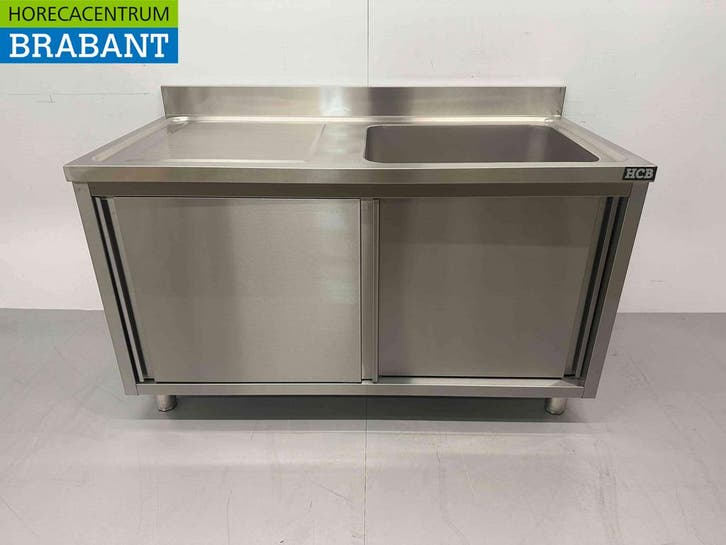 HCB Évier en acier inoxydable Évier 2 portes coulissantes, Articles professionnels, Horeca | Autre, Envoi