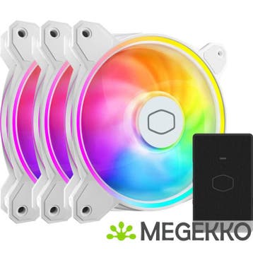 Cooler Master MasterFan MF120 Halo2 White Edition 3in1, Verzenden