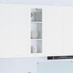 vidaXL Hangkast met opslag Wit 40 x 31 x 100 cm Bewerkt hout, Huis en Inrichting, Verzenden, Nieuw
